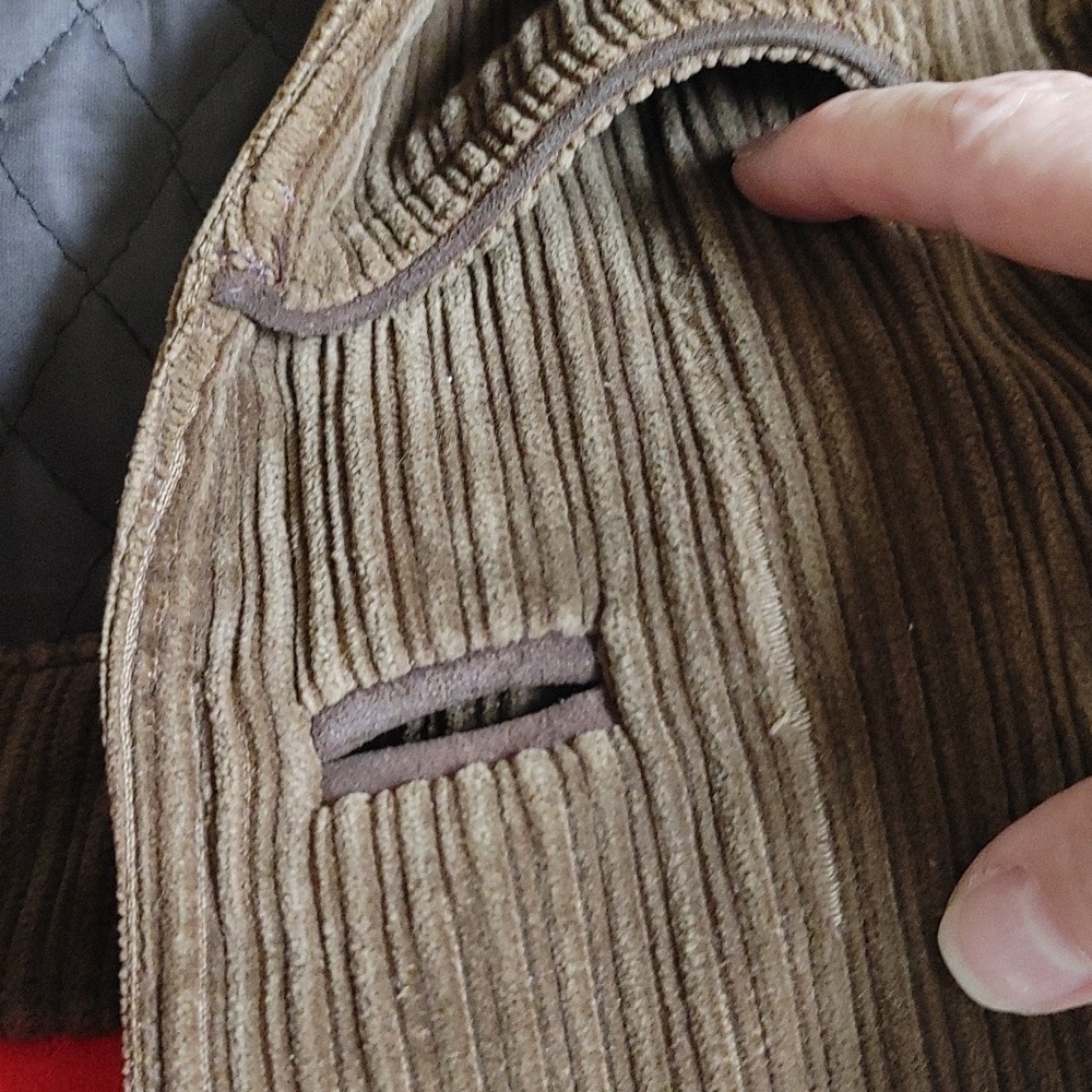 Vintage Corduroy Short Trench Coat - Picture 14 of 17